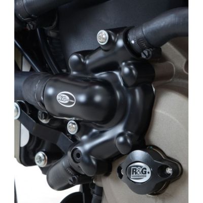 Kryty motoru R&G Racing pro motocykly DUCATI Multistrada 950 (spojka+vodní čerpadlo), černé (pár)